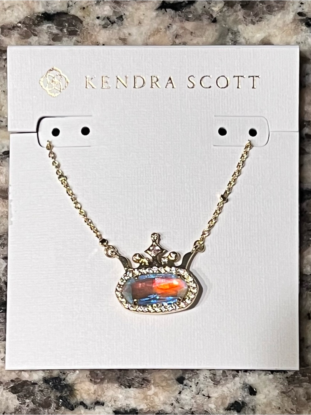 Kendra Scott Disney Elisa Princess Crown Positive Necklace - Picture 2 of 3